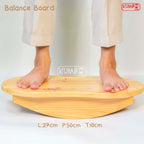 Balance Board Double Elips Papan Keseimbangan Anak Mainan Kayu Edukatif