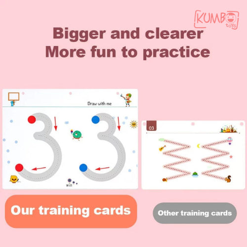 Mainan Edukasi Anak Book Stroke Line Dot To Dot Buku Belajar Menulis Reuseable Magic Workbook Activity