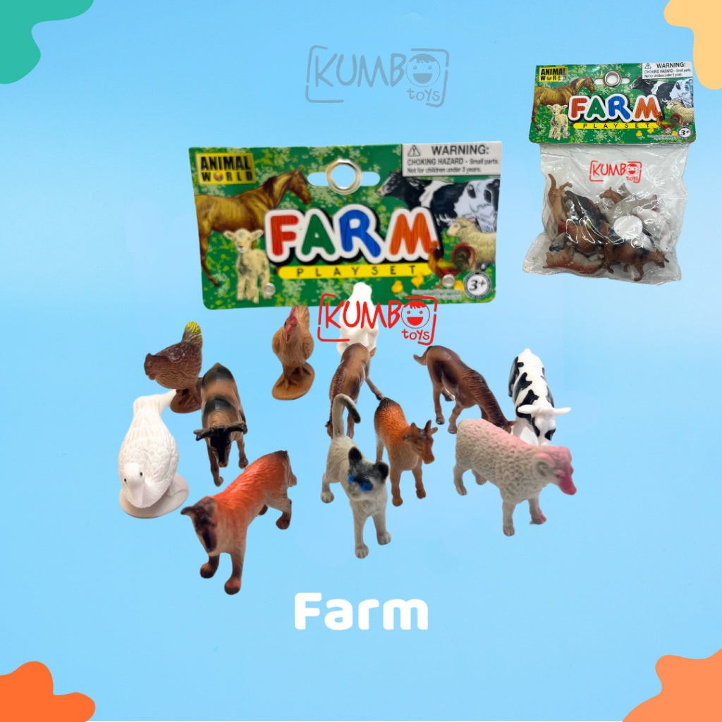 Mainan Edukasi Anak Hewan Karet Miniatur Binatang Diaroma Bentuk Hewan Isi 12 Pcs Figure Wild Animal Dinosaurus Farm Ocean Set