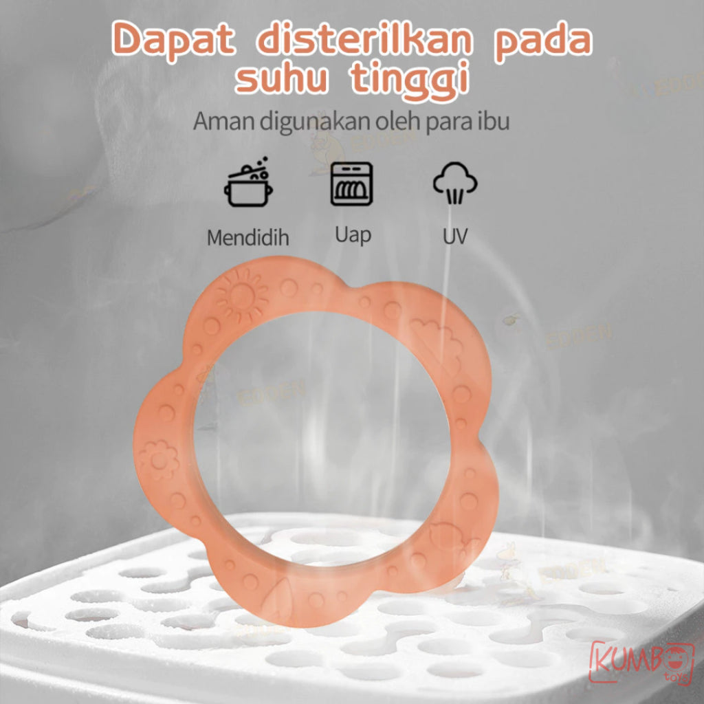 Mainan Gigitan Bayi Teether Bentuk Gelang Teether Silikon