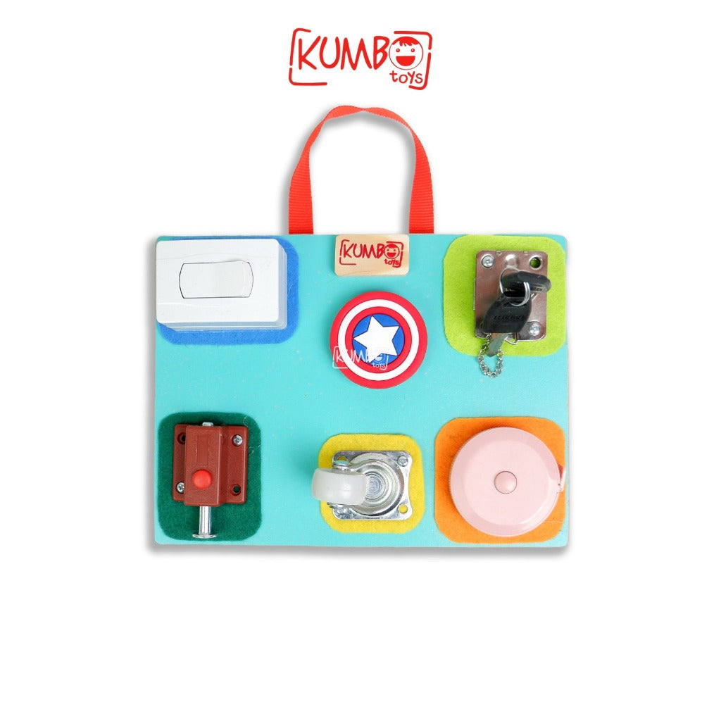 Busy Board Mainan Edukasi Montessori Papan Main Anak