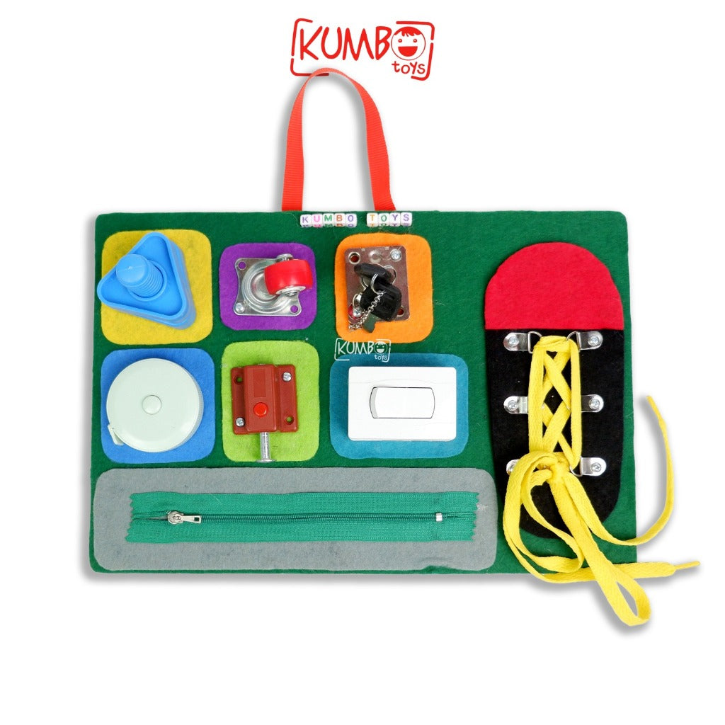 Busy Board Mainan Edukasi Montessori Papan Main Anak