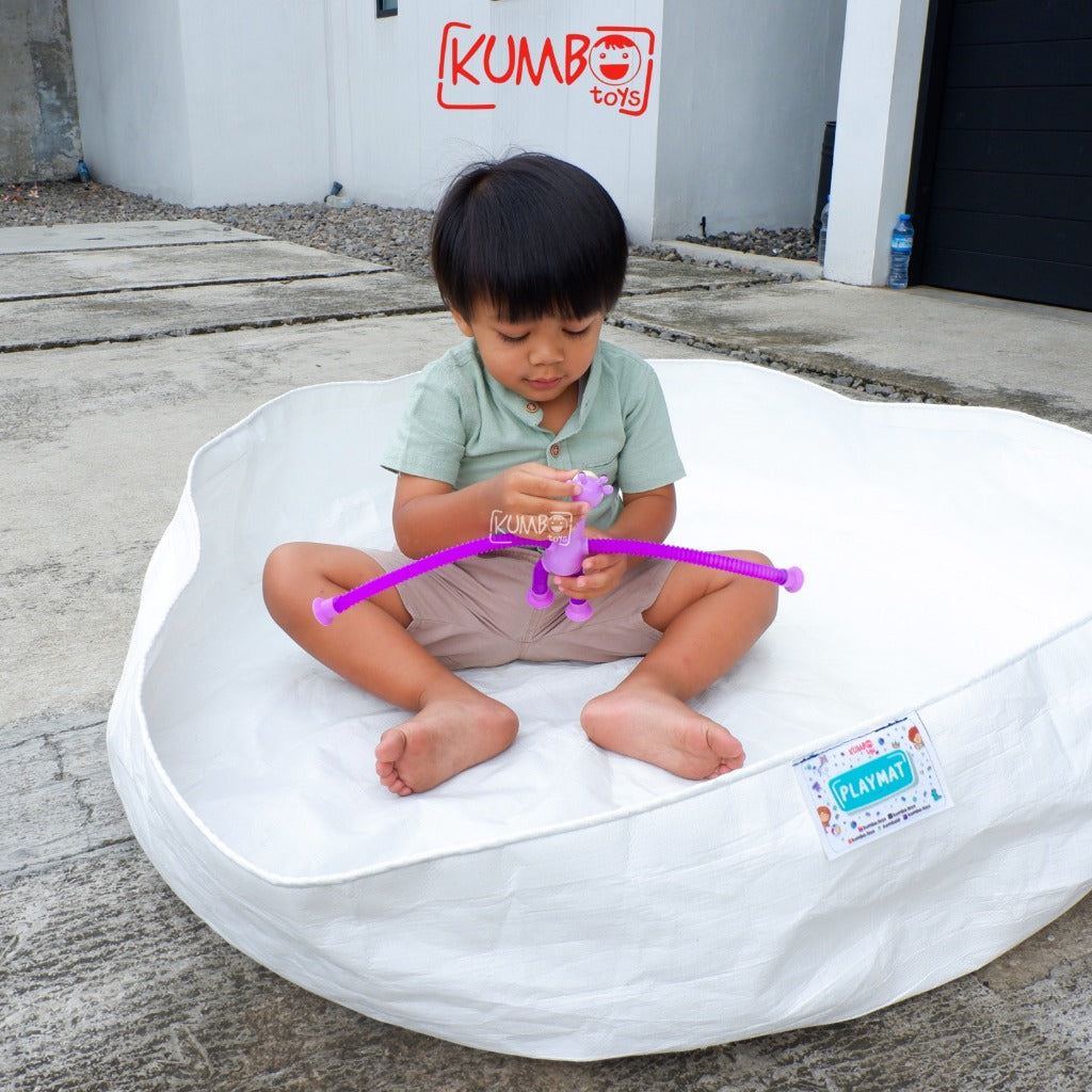 Mainan Anak Tempel Jerapah Lampu Nyala Tarik Tabung Teleskopik Fidget Toys