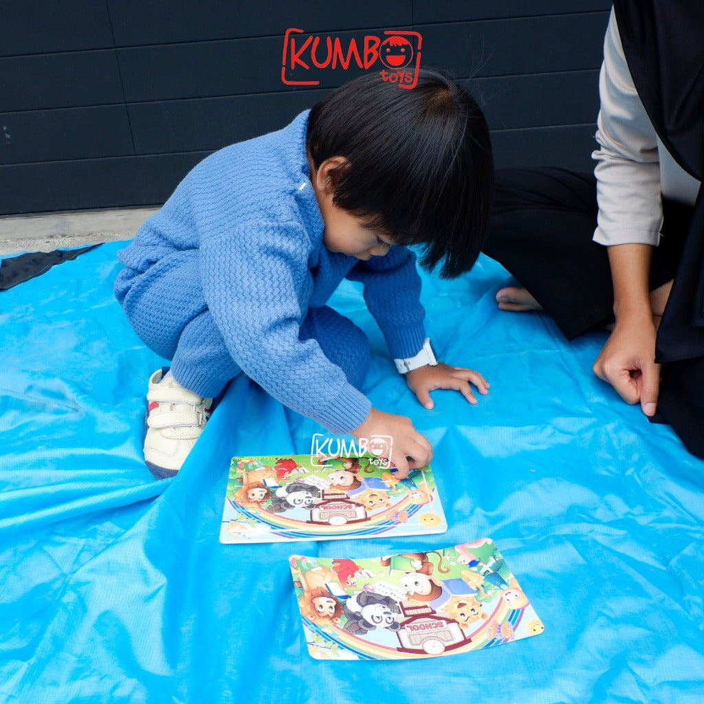 Mainan Edukasi Puzzle Jigsaw Besar Puzzle Kayu Anak