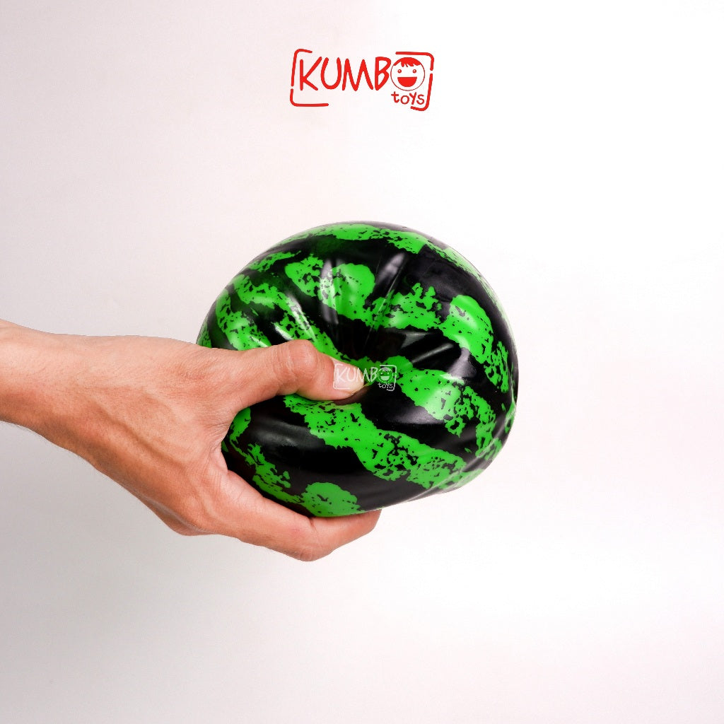 Mainan Edukasi Anak Bola Karet Motif Semangka 22cm BOLA SEMANGKA