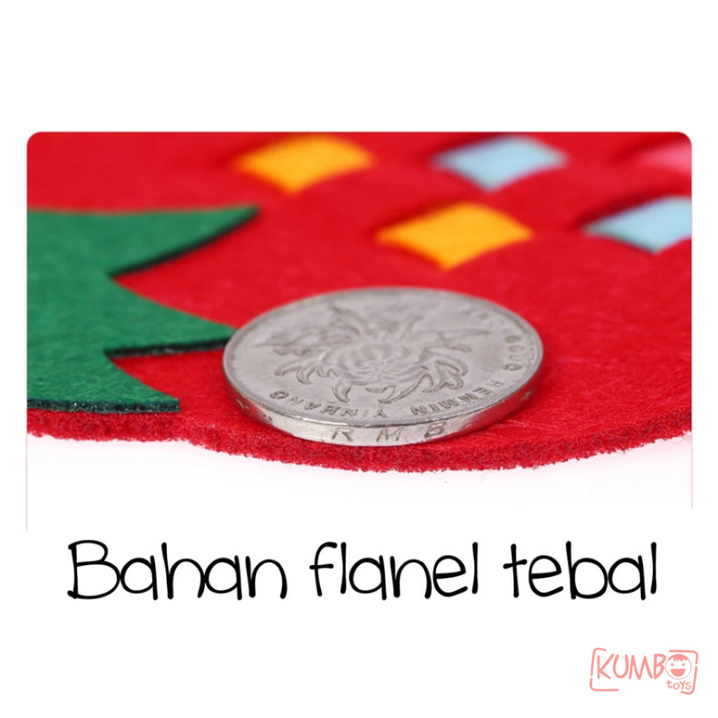 Mainan Edukasi Anak DIY Knitting Flanel Art And Craft Belajar Menganyam EVA Flanel