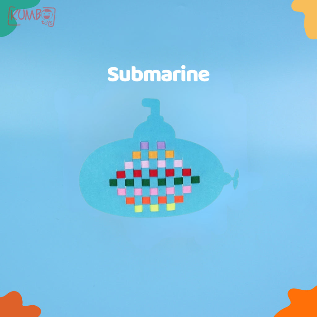 Mainan Edukasi Anak DIY Knitting Flanel Art And Craft Belajar Menganyam EVA Flanel