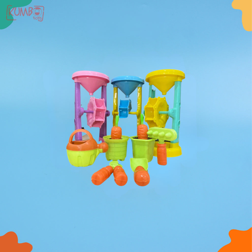 Mainan Edukasi Anak Water Wheels Garden Corong Pasir Kincir Air Cetakan Pasir
