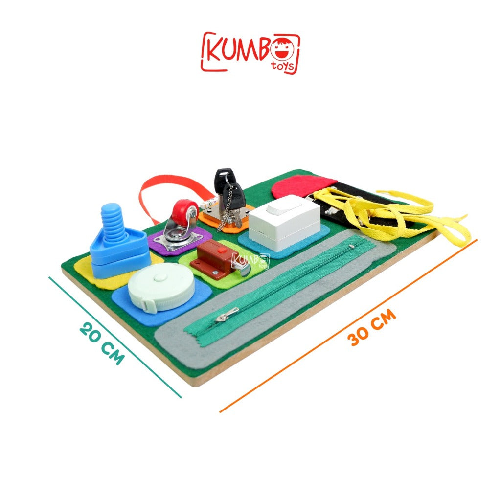 Busy Board Mainan Edukasi Montessori Papan Main Anak