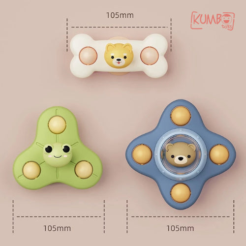 Mainan Edukasi Anak Fidget Spinner Mainan Mandi Bayi Spinner Putar