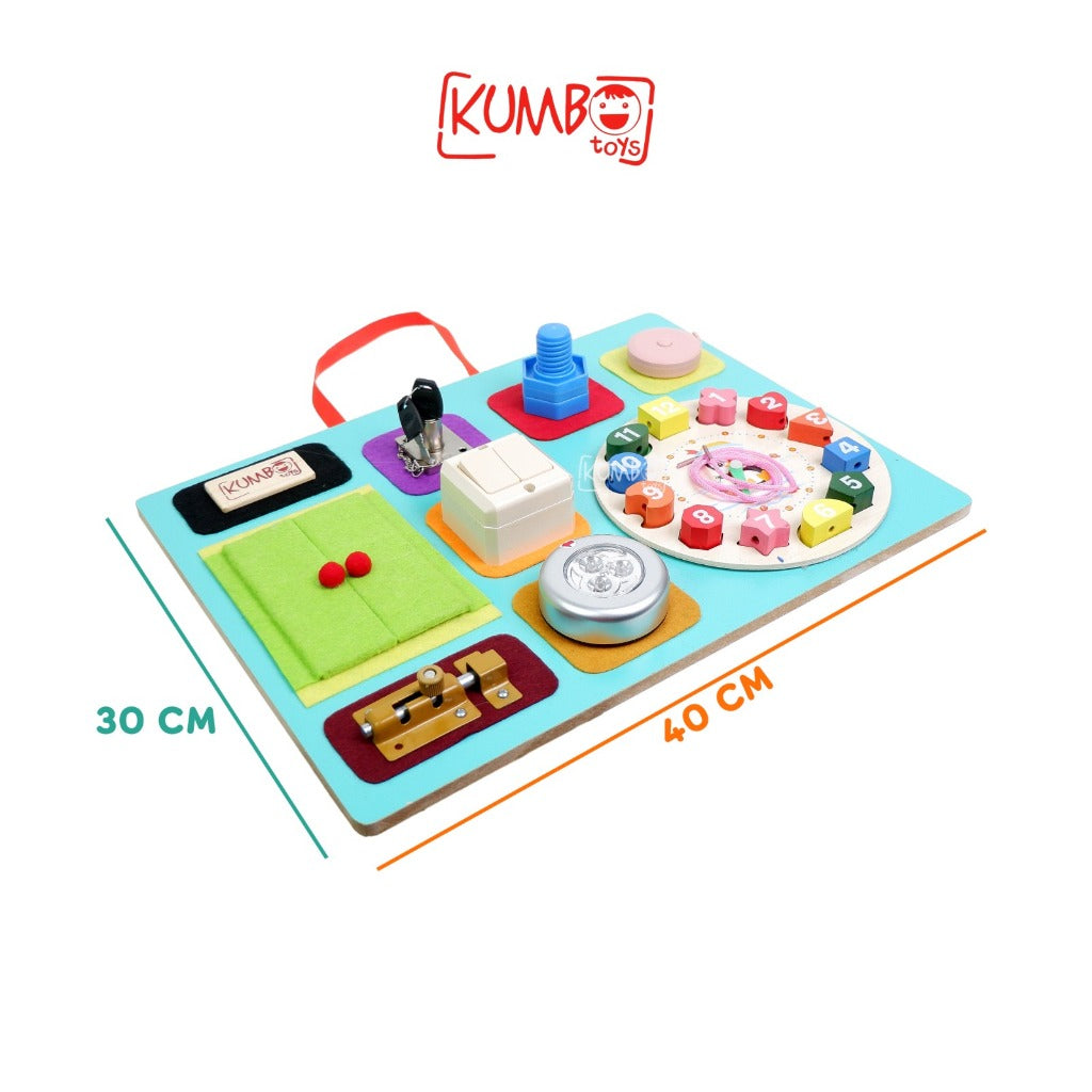 Mainan Edukasi Busy Board Mainan Montessori Papan Main Ukuran Jumbo