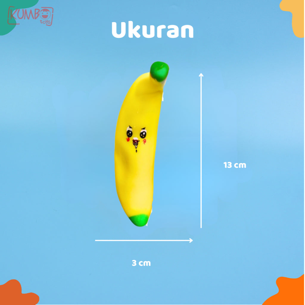 Mainan Edukasi Anak Squishy Pisang Pasir Kinetik