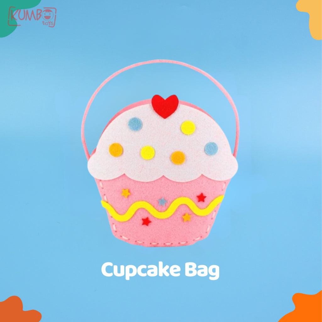 Mainan Edukasi Anak Tas Flanel Anak Montessori DIY Flanel HandBag Menjahit Handcraft Craft karakter