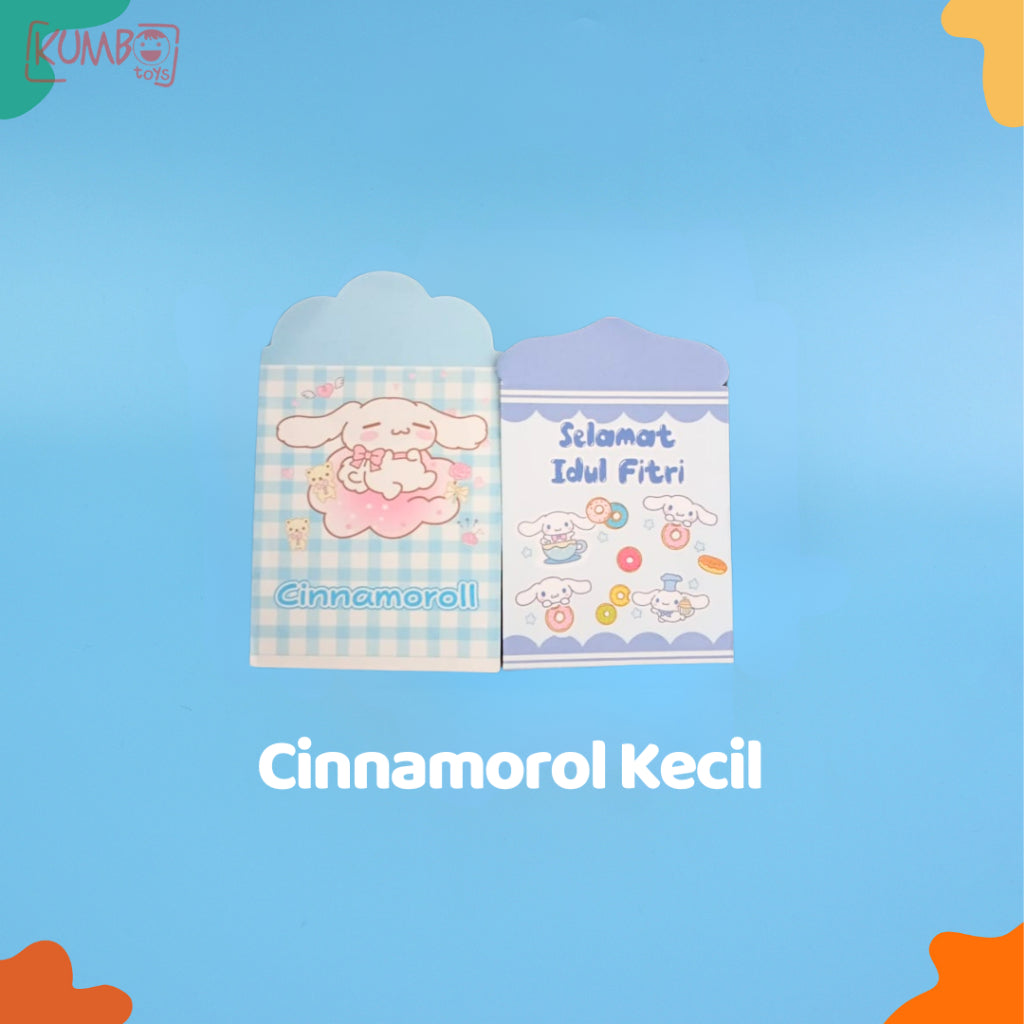 Amplop Lebaran Idul Fitri  Kecil Mini Karakter Lucu Sanrio Dino Isi 5