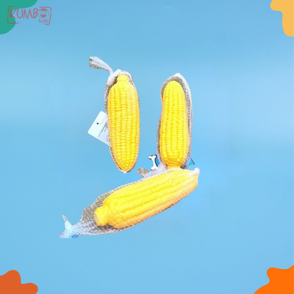 Mainan Edukasi Jagung Anak Vinyl Pencet Bentuk Jagung Bunyi Corn
