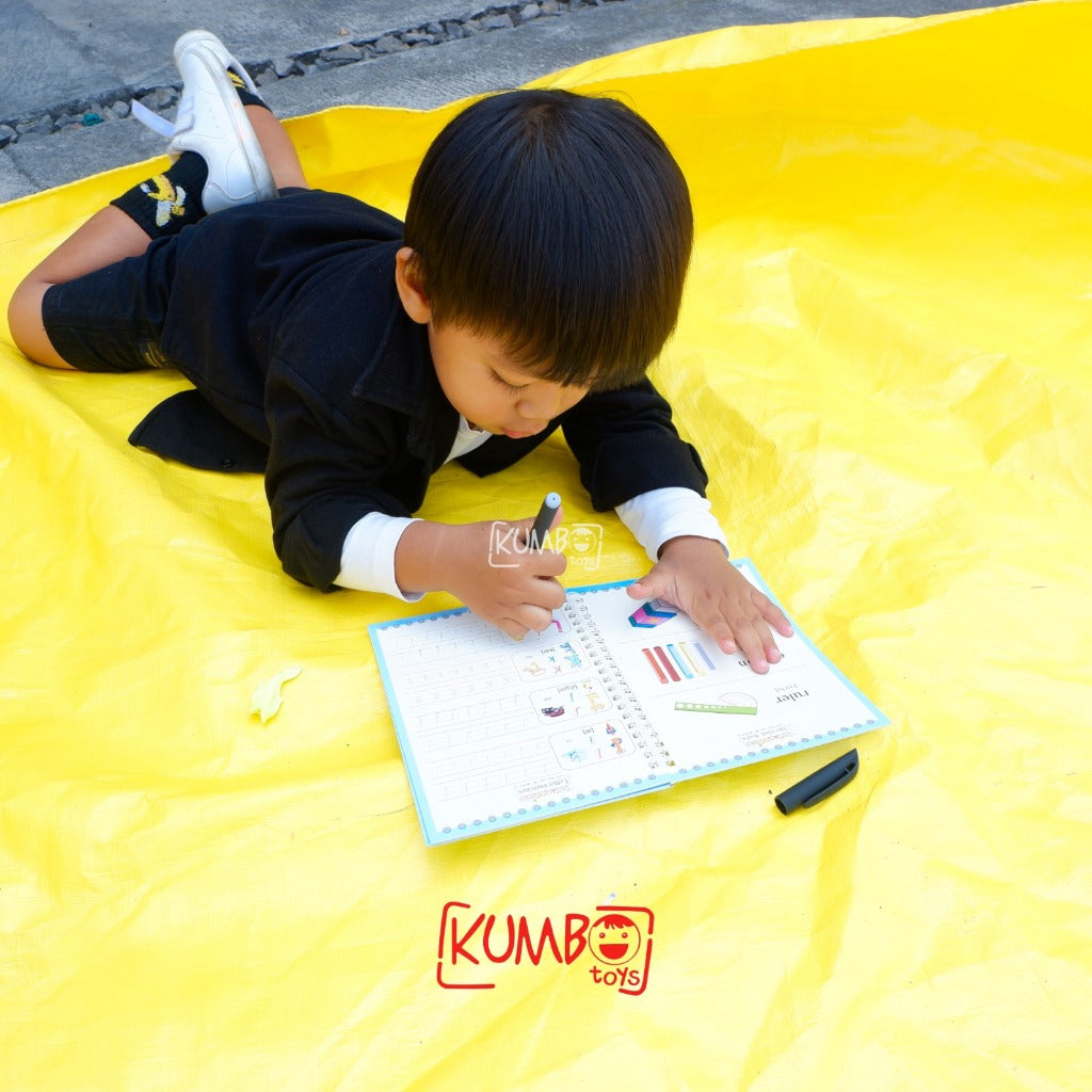 Buku Anak Belajar Menulis Pintar Ajaib Magic Book Angka Huruf English