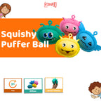 Mainan Edukasi Anak Squishy Puffer Ball LED Karakter Lucu