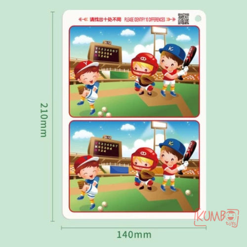 Buku Edukasi Anak Aktivitas Mencari Perbedaan Gambar Wipe And Clean Reuseable Book