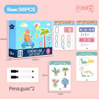Mainan Edukasi Anak Book Stroke Line Dot To Dot Buku Belajar Menulis Reuseable Magic Workbook Activity