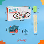 Mainan Edukasi Anak Domino Electric Train Susun Domino Kereta Otomatis