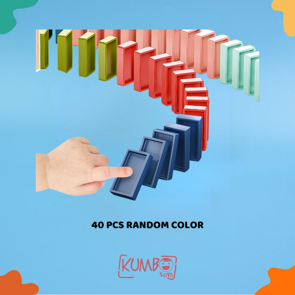 Mainan Edukasi Anak Domino Electric Train Susun Domino Kereta Otomatis