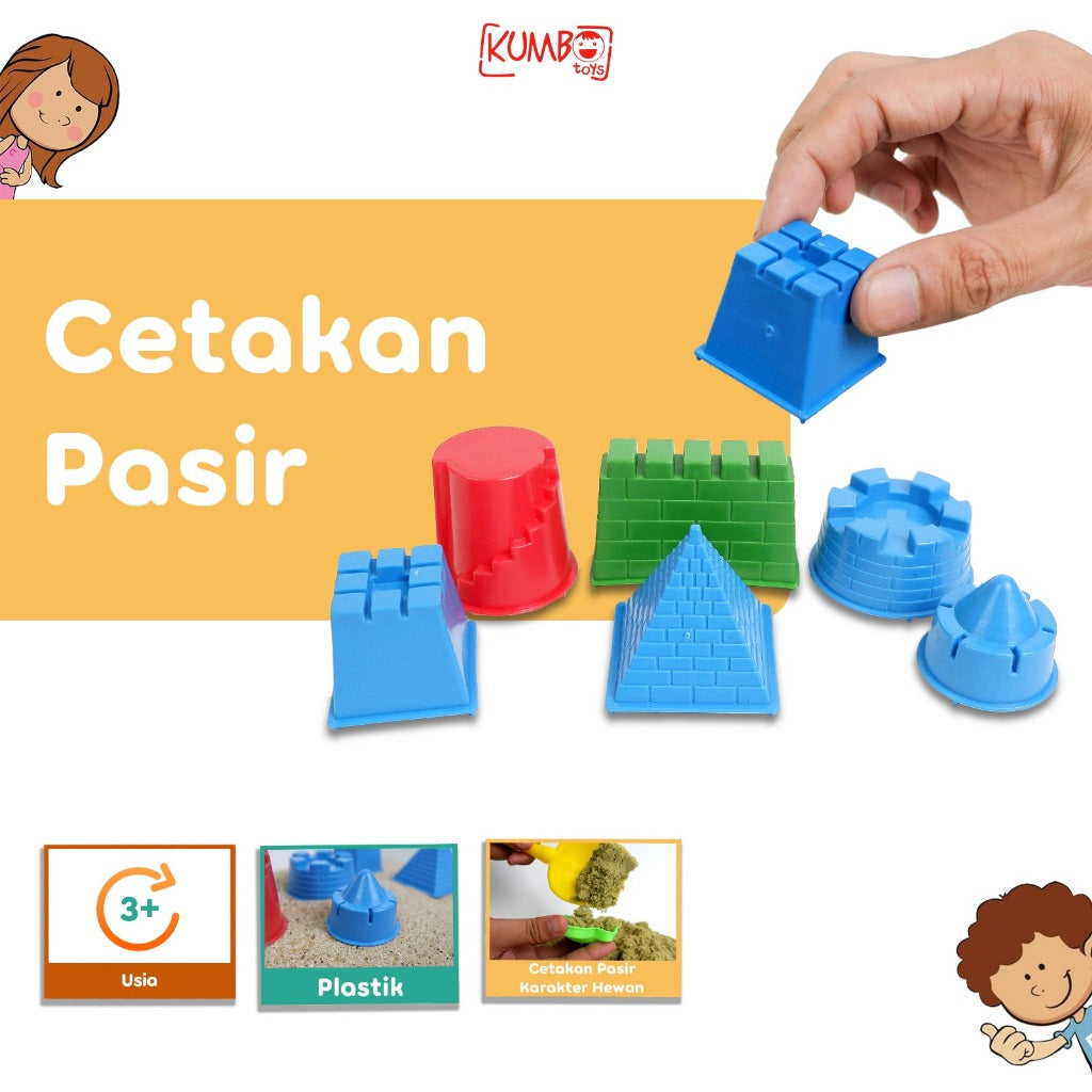 Mainan Anak Cetakan Pasir Kastil Castle Animal