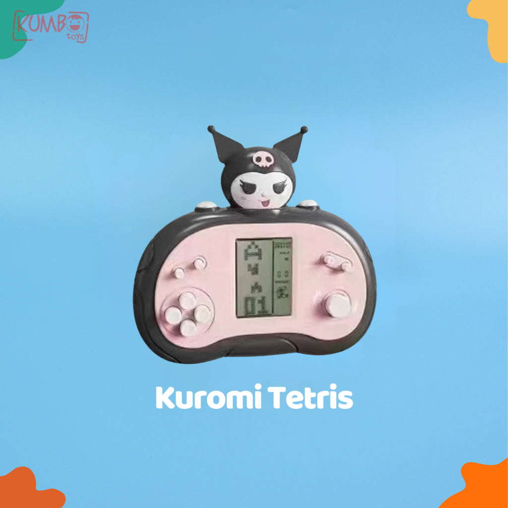 Mainan Edukasi Anak Tetris Elektronik Quick Plush Console Game Character Konsol Klasik Brick Elektrik