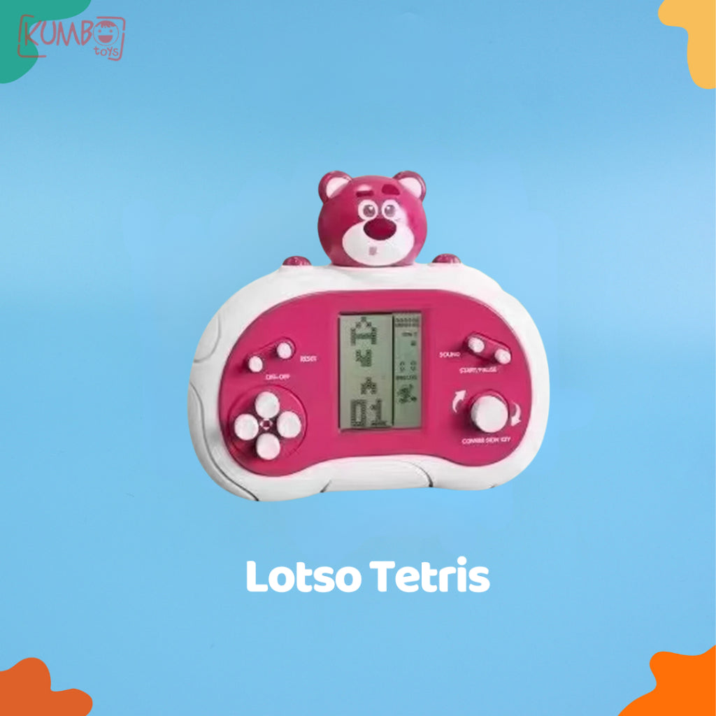Mainan Edukasi Anak Tetris Elektronik Quick Plush Console Game Character Konsol Klasik Brick Elektrik