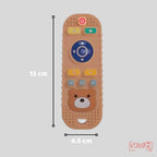 Mainan Gigitan Teether Bayi Silicone Bentuk Remote Bear Polos Teether