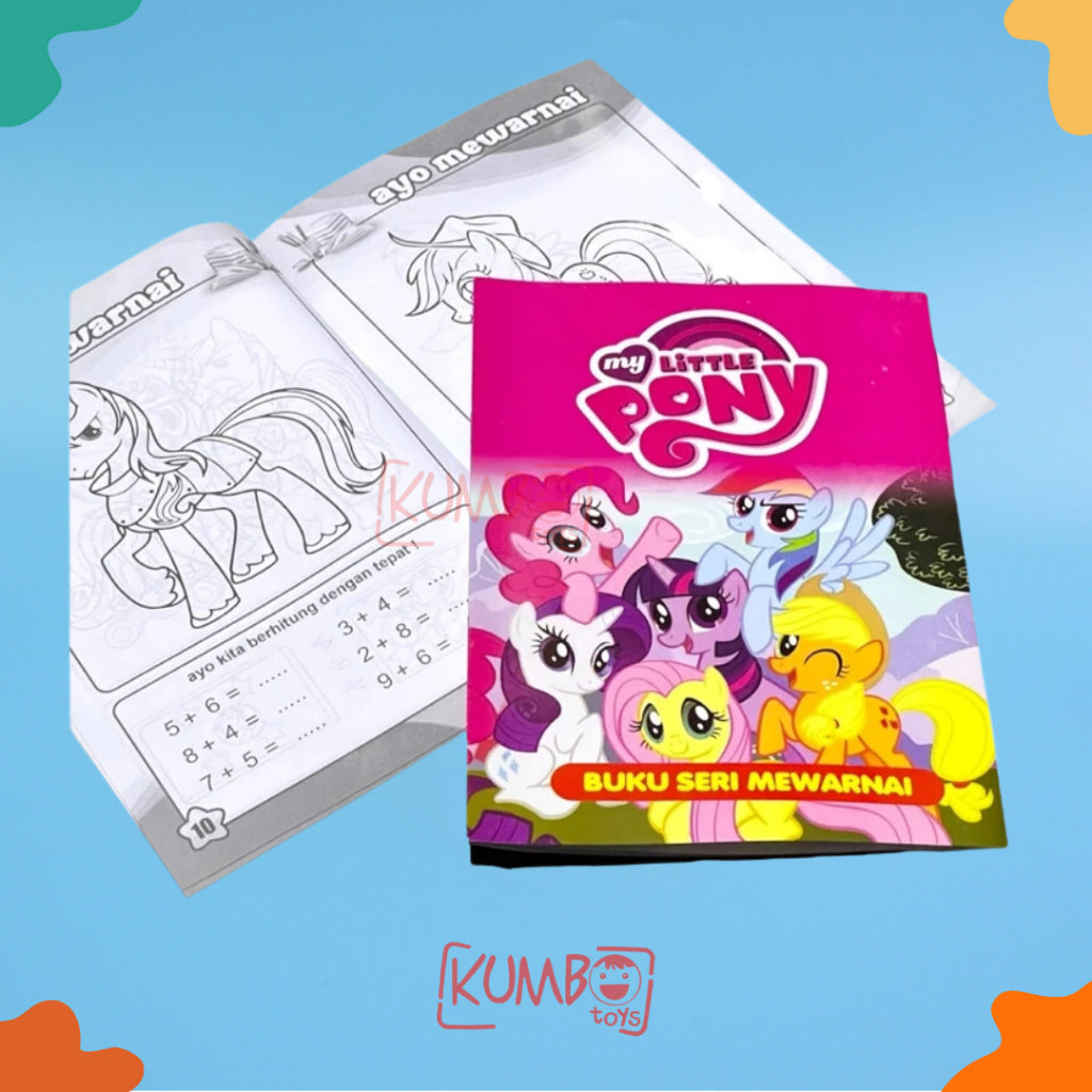 Buku Edukasi Mewarnai Berhitung dan Menulis Anak TK / Paud Karakter A5