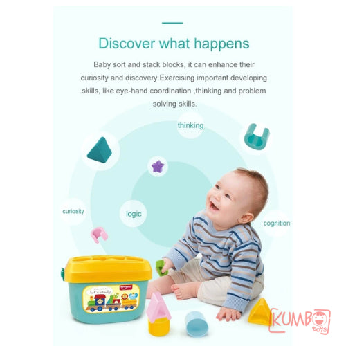 Mainan Edukasi Anak Bayi Balok Sortir Baby First Blocks Shape Sorter