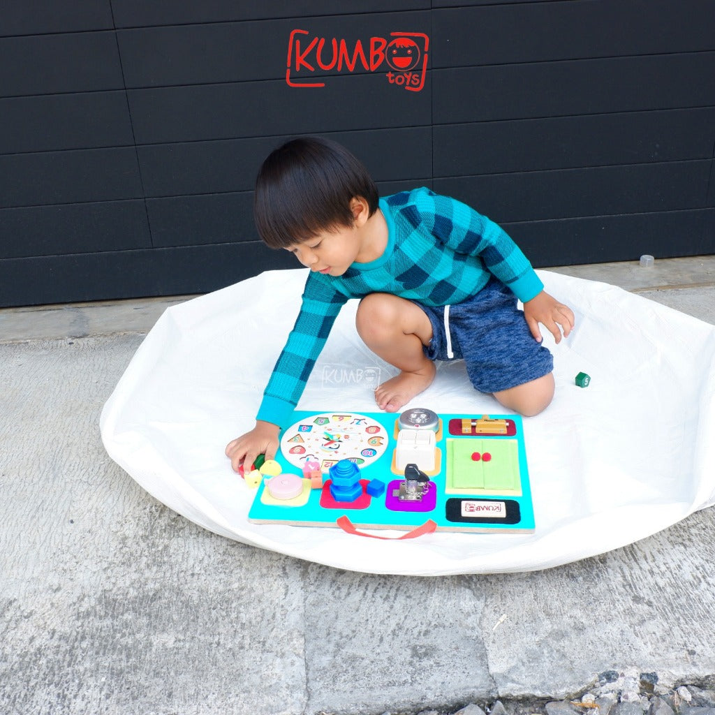 Mainan Edukasi Busy Board Mainan Montessori Papan Main Ukuran Jumbo
