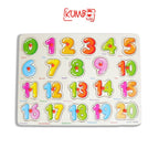 Mainan Edukasi Anak Puzzle Kayu Knob