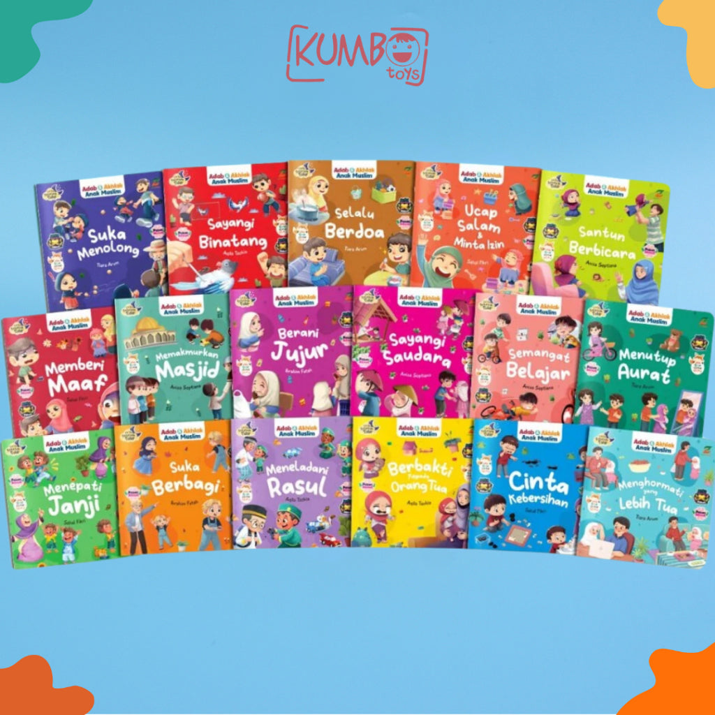 Buku Cerita Adab dan Akhlak Anak Muslim Disertai Read Aloud Story Book Islami Bergambar Serial Cerita Sebelum Tidur Dengan Ayat dan Hadist Pilihan