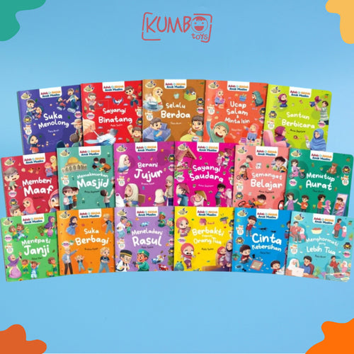 Buku Cerita Adab dan Akhlak Anak Muslim Disertai Read Aloud Story Book Islami Bergambar Serial Cerita Sebelum Tidur Dengan Ayat dan Hadist Pilihan