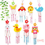 Mainan Edukasi Anak DIY Gantungan Flanel Felt Lonceng Angin Genta Wind Chime Craft Prakarya Kerajinan Tangan
