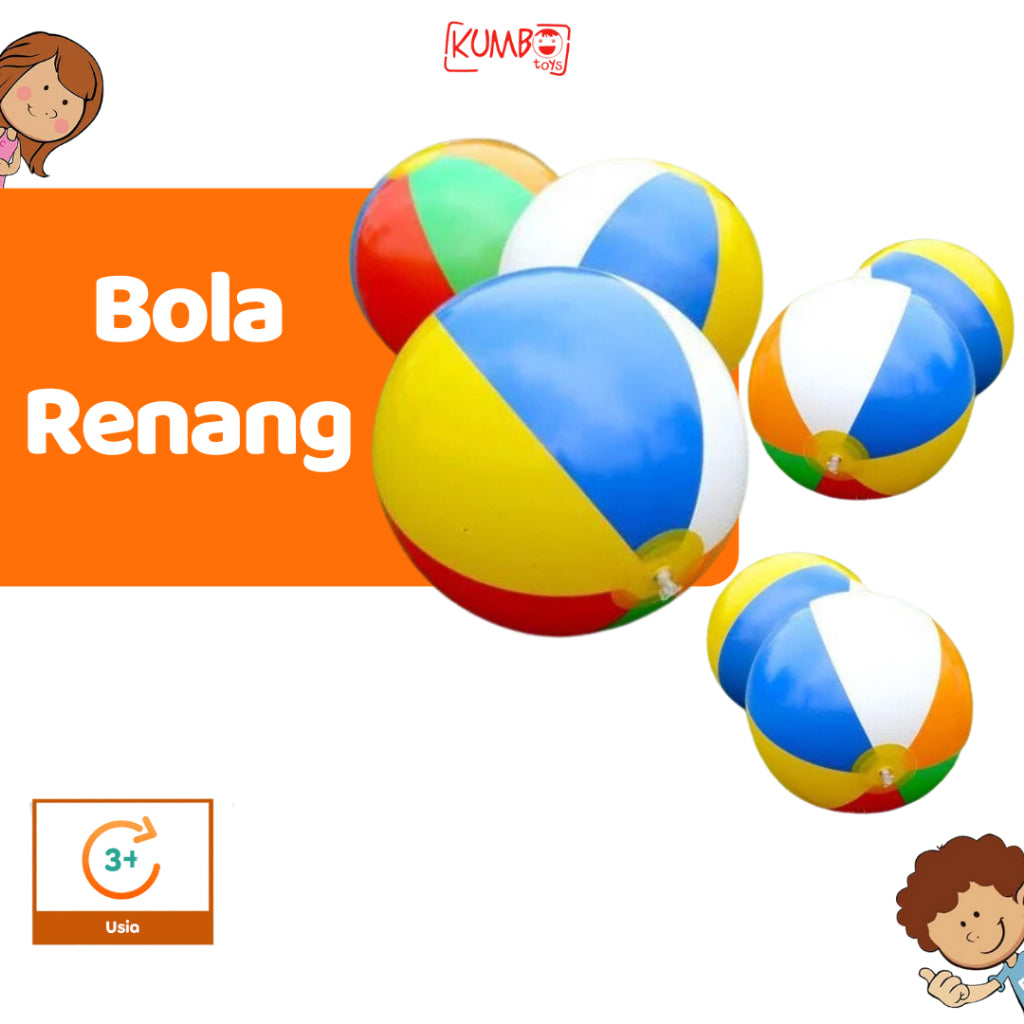 Mainan Edukasi Anak Bola Renang Ball Outdoor Indoor Intex Pantai Olahraga Air Karakter