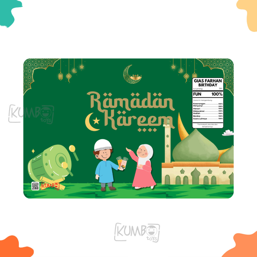 Pouch Snack Bingkisan Ulang Tahun Lebaran 30X40 Idul Fitri Ultah Premium Flexi