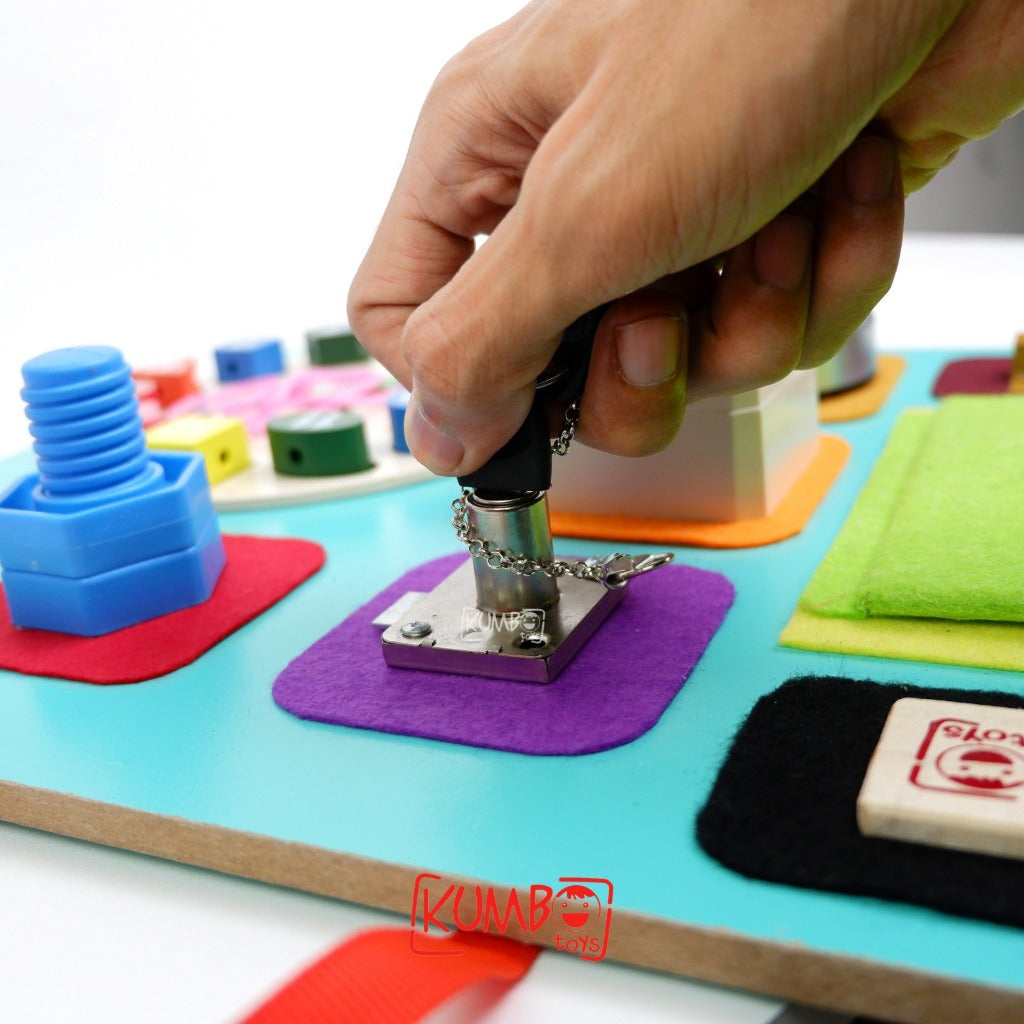 Mainan Edukasi Busy Board Mainan Montessori Papan Main Ukuran Jumbo