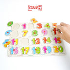 Mainan Edukasi Anak Puzzle Kayu Knob