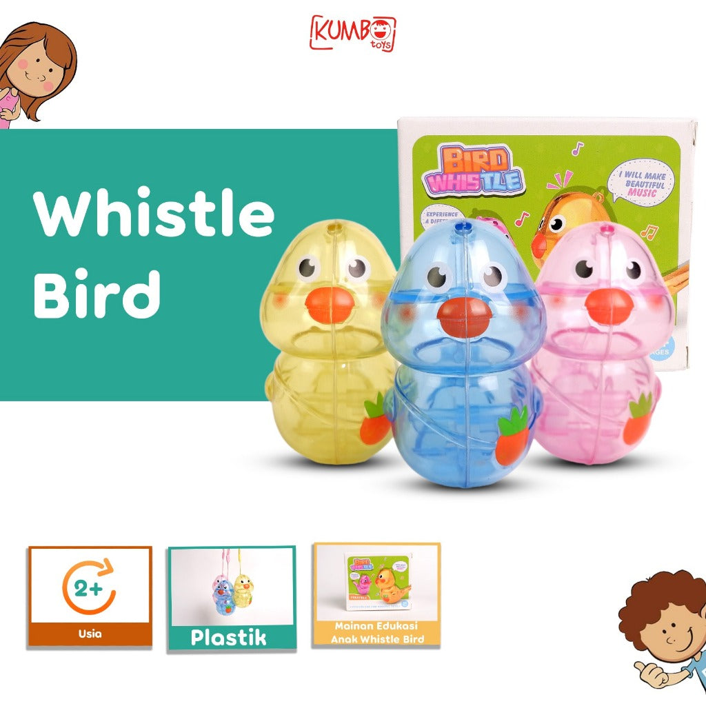Mainan Edukasi Anak Whistle Bird Mainan Peluit Suara Burung Isi Air