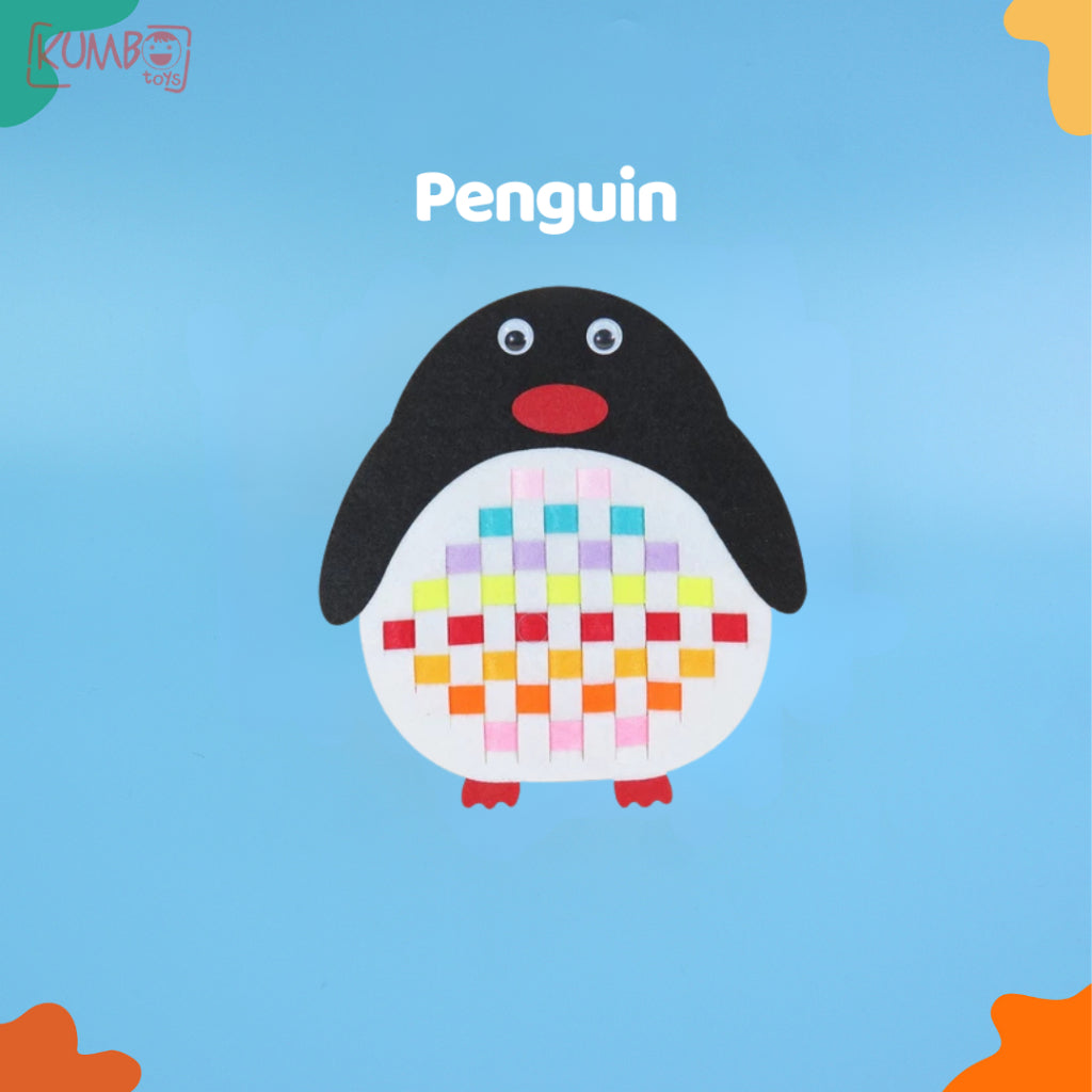 Mainan Edukasi Anak DIY Knitting Flanel Art And Craft Belajar Menganyam EVA Flanel