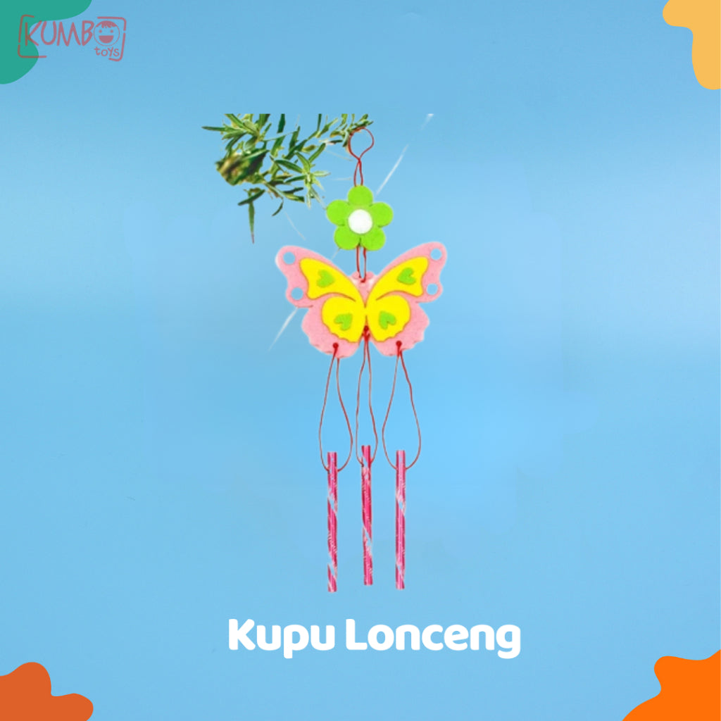 Mainan Edukasi Anak DIY Gantungan Flanel Felt Lonceng Angin Genta Wind Chime Craft Prakarya Kerajinan Tangan