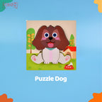 Mainan Edukasi Anak Puzzle Kayu 3D Shape Animal Aneka Bentuk Warna