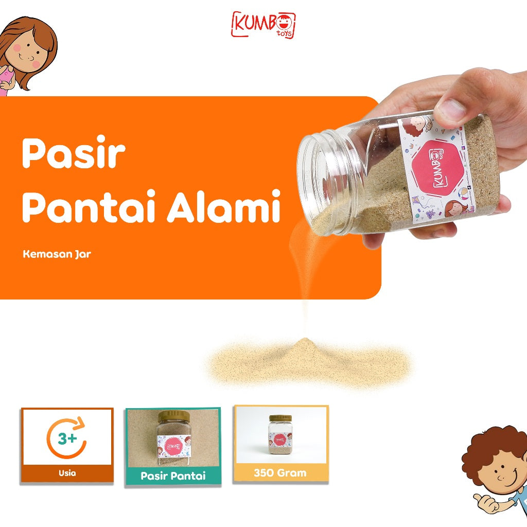 Pasir Pantai Alami Kemasan 350gr JAR