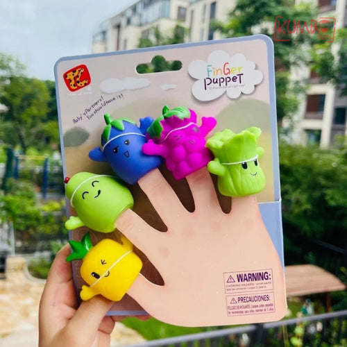 Mainan Edukasi Anak Finger Puppet Boneka Tangan Bahan Karet Isi 5 PCS