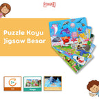 Mainan Edukasi Puzzle Jigsaw Besar Puzzle Kayu Anak