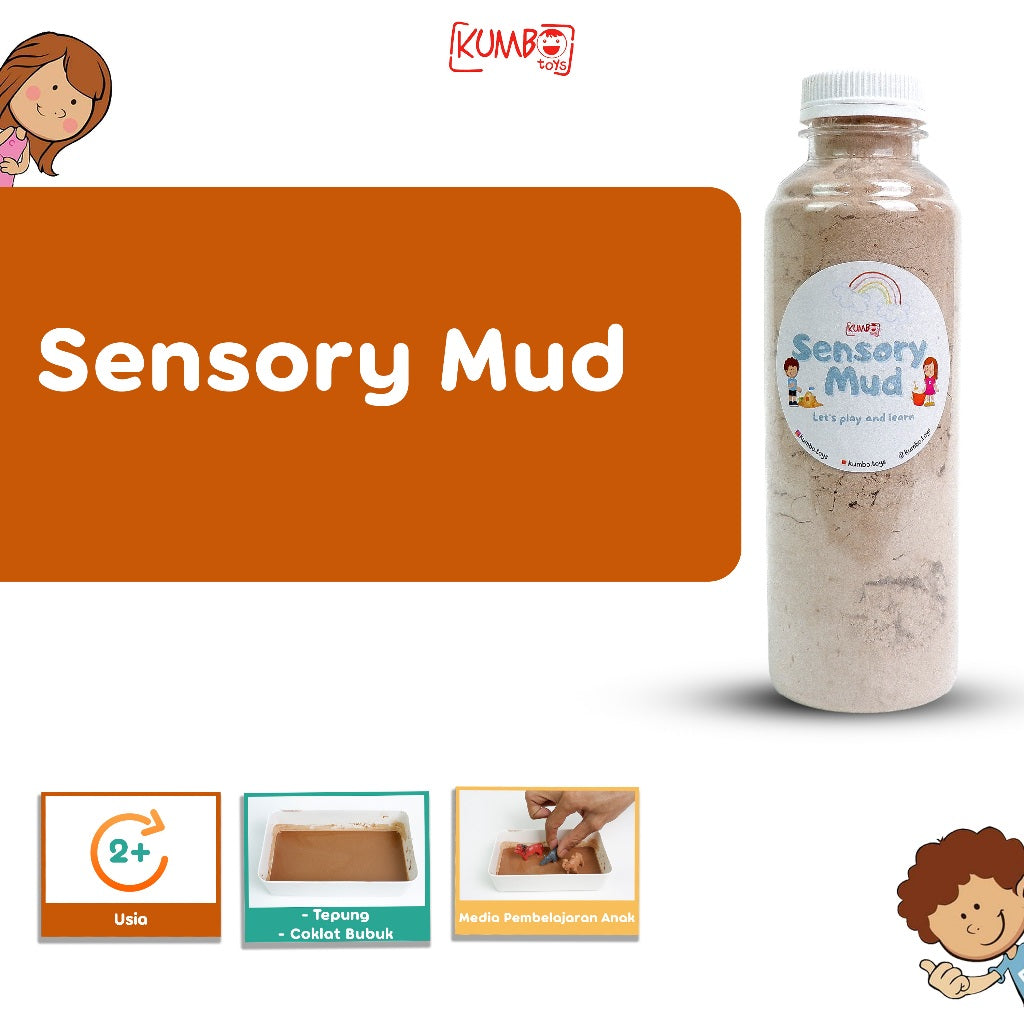 Mainan Edukasi Anak Sensory Mud Lumpur Buatan Sensory Play