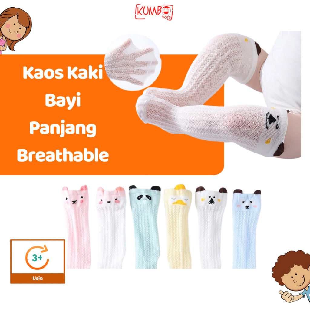 Kaos Kaki Anak Bayi Model Panjang Jaring Breathable