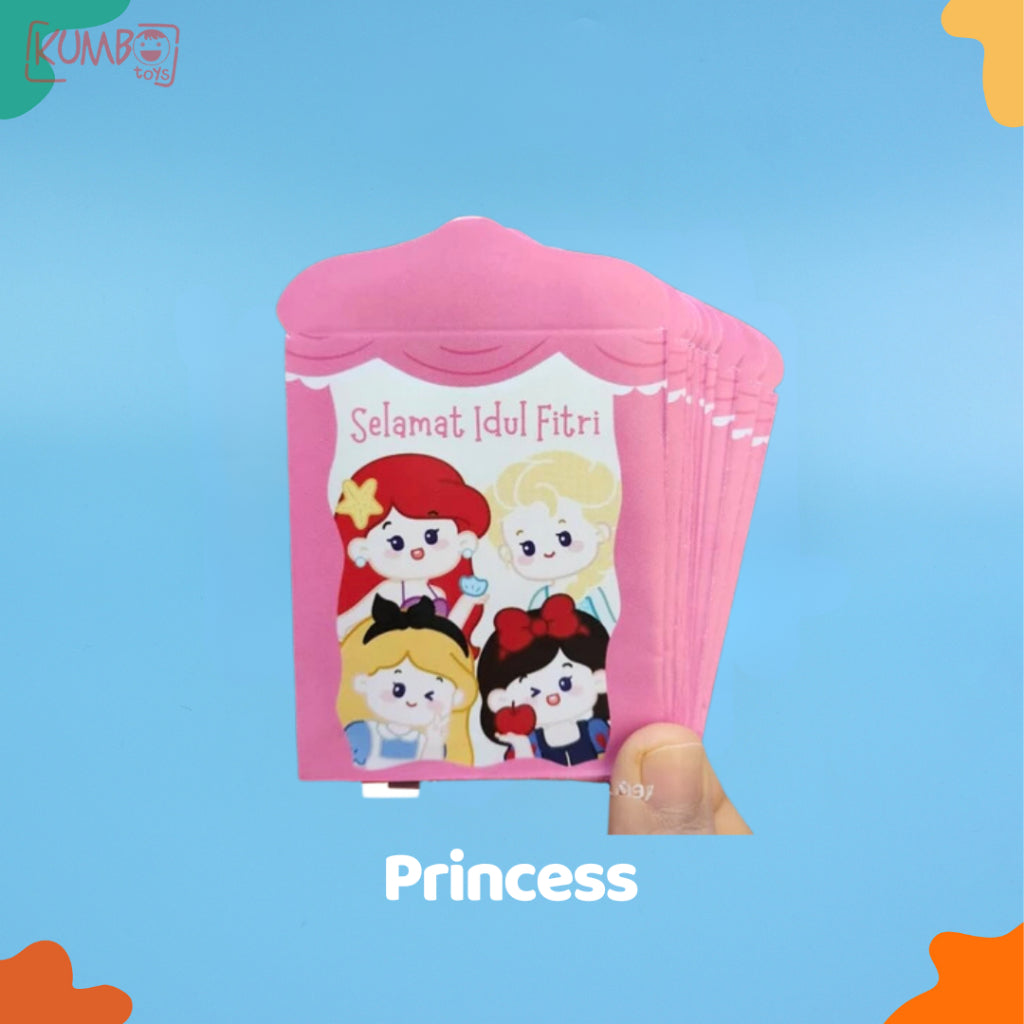 Amplop Lebaran Idul Fitri  Kecil Mini Karakter Lucu Sanrio Dino Isi 5